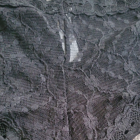 (2) Gillian & O'Malley Thong Panty Black XL - Picture 2 of 3